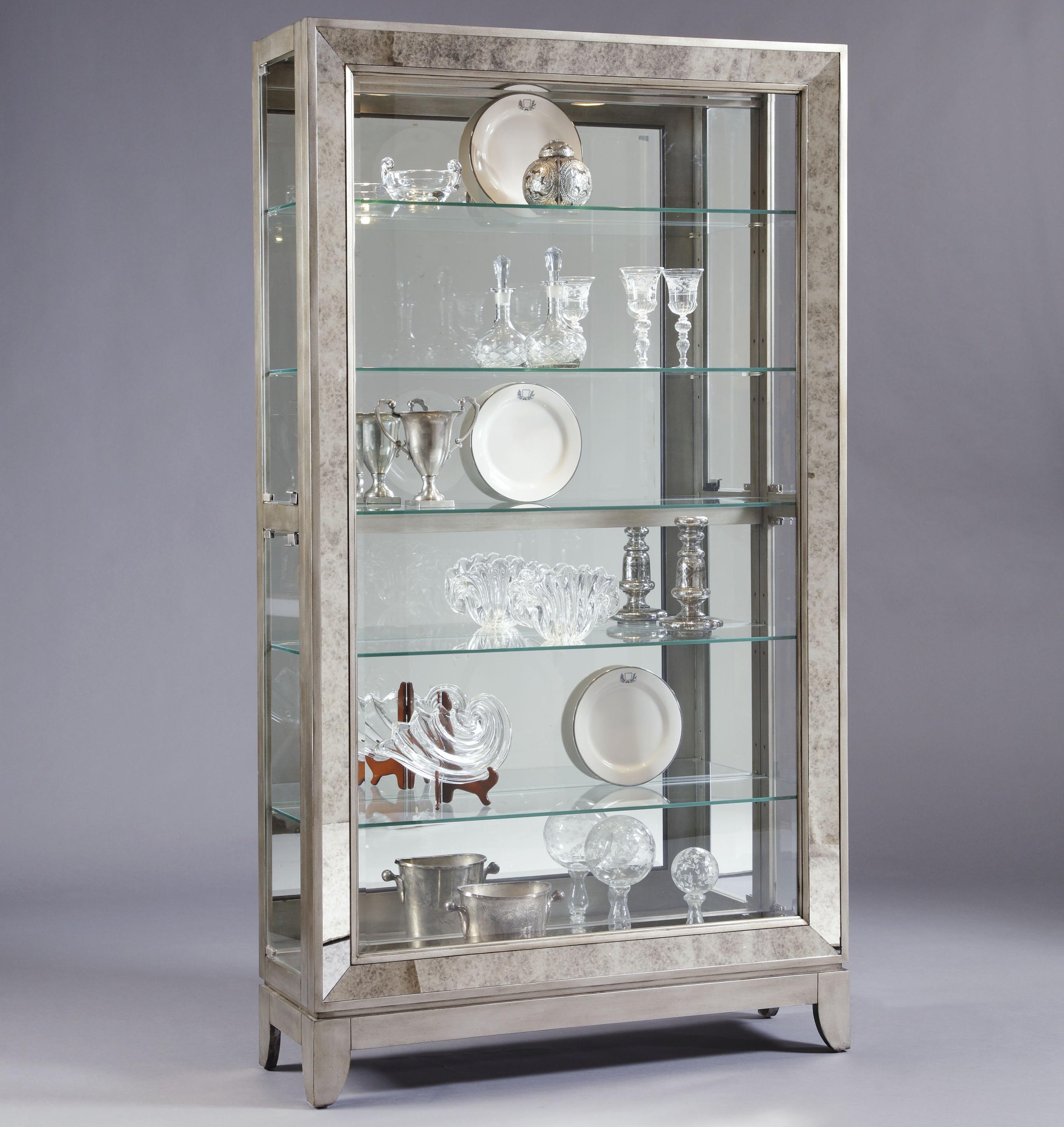 Pulaski Furniture Curios 21384 Platinum Side Entry Curio Cabinet